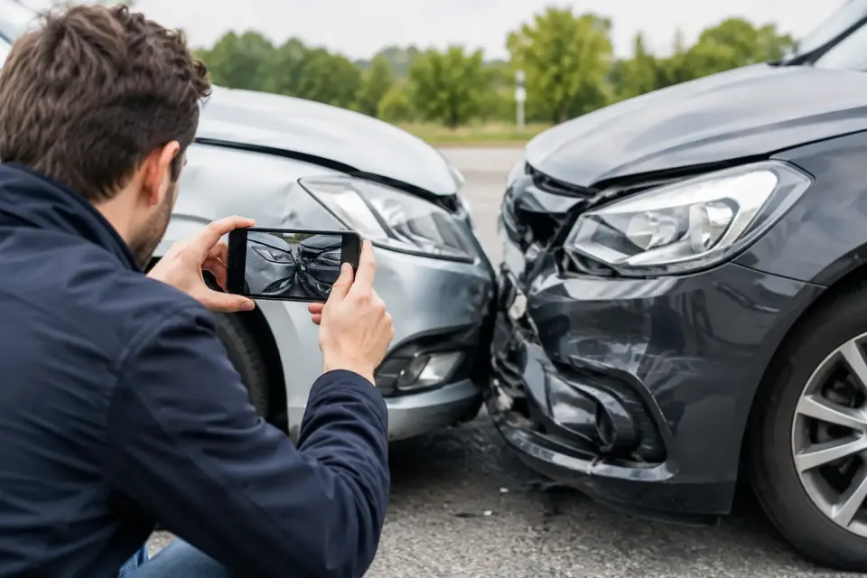 Beweissicherung nach Unfall: Ablauf erklärt – Symbolbild (KI-generiert)