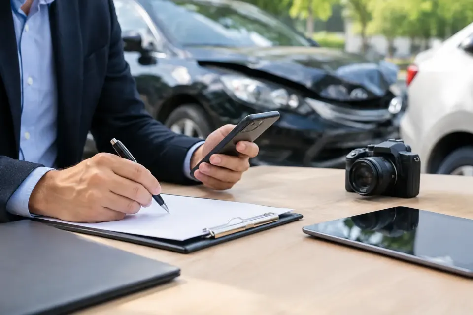 Leitfaden zur fiktiven Abrechnung nach Unfall – Symbolbild (KI-generiert)