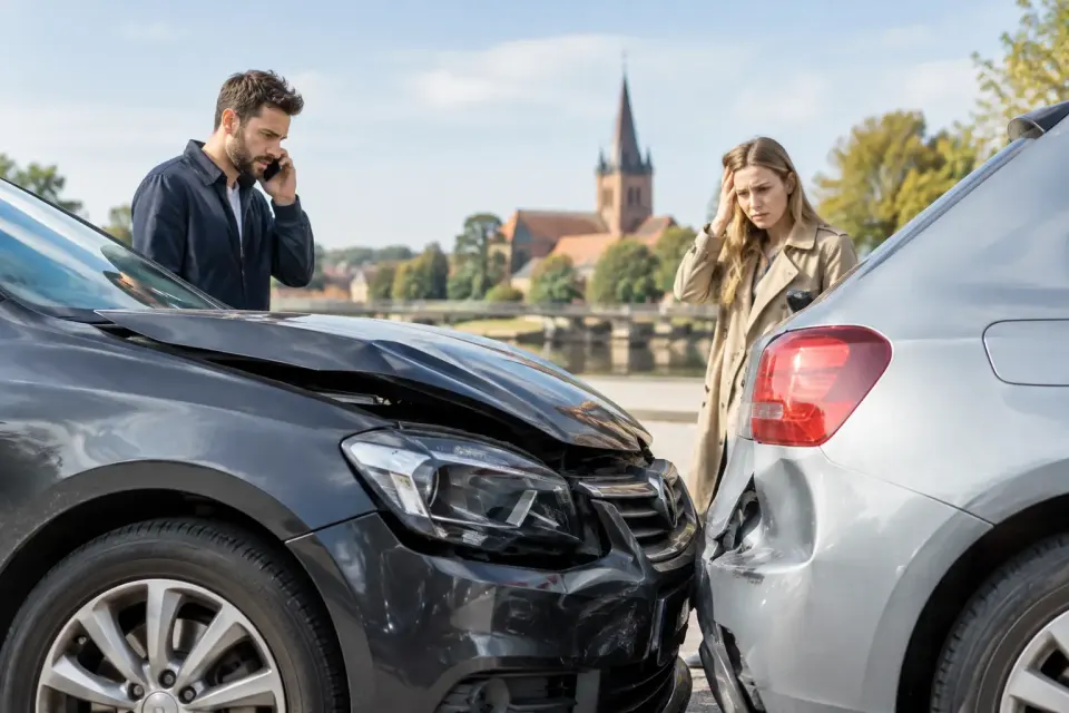 Unfall in Achim - was tun nach dem Zusammenstoß? – Symbolbild (KI-generiert)
