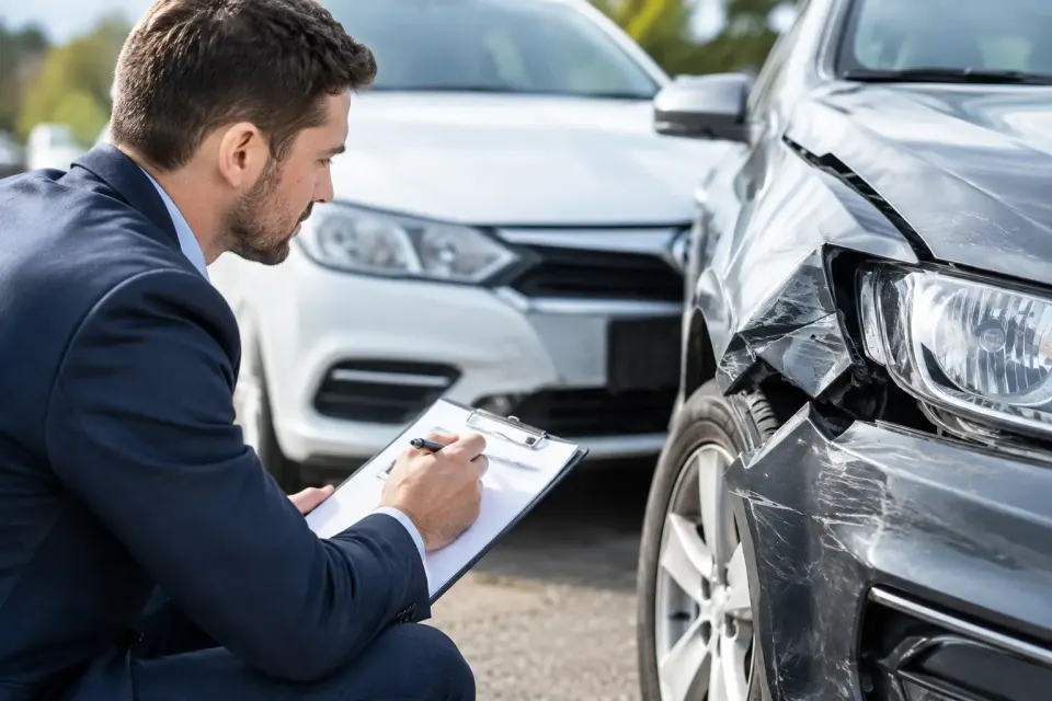 Was gehört in ein Unfallgutachten nach dem Unfall? – Symbolbild (KI-generiert)